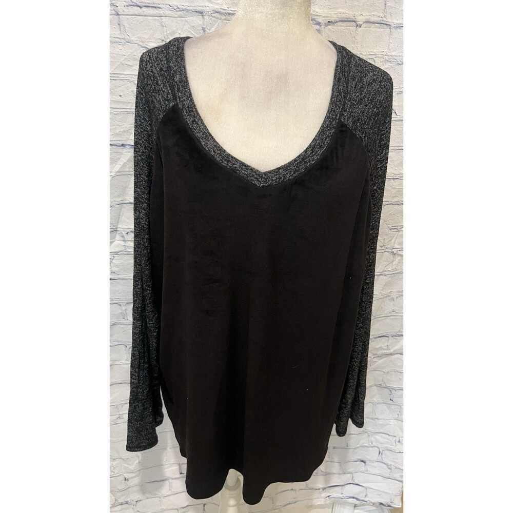 ClimateRight by Cuddl Duds Brushed Comfort Long Underwear Black Top 3X 26 28